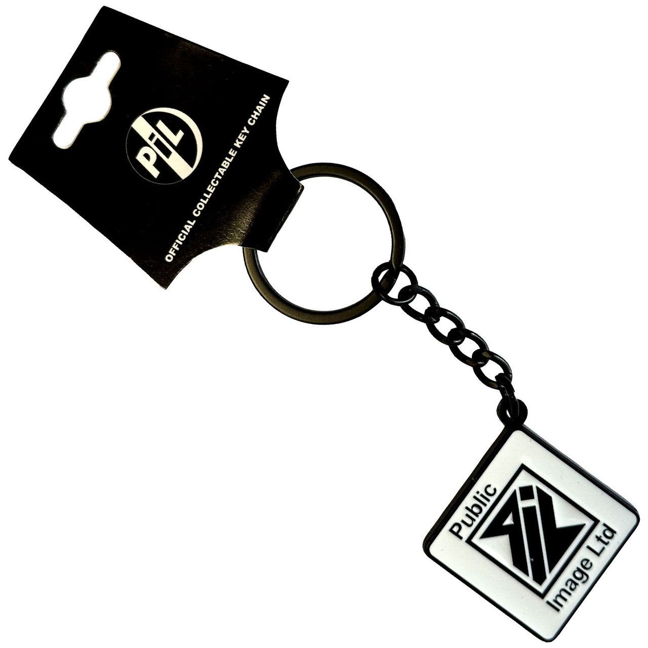 PUBLIC IMAGE LTD Keychain, Logo Black &amp; White