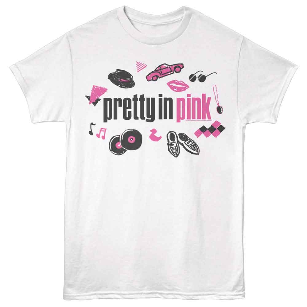 PRETTY IN PINK Eye-Catching T-Shirt, SCRIBBLE