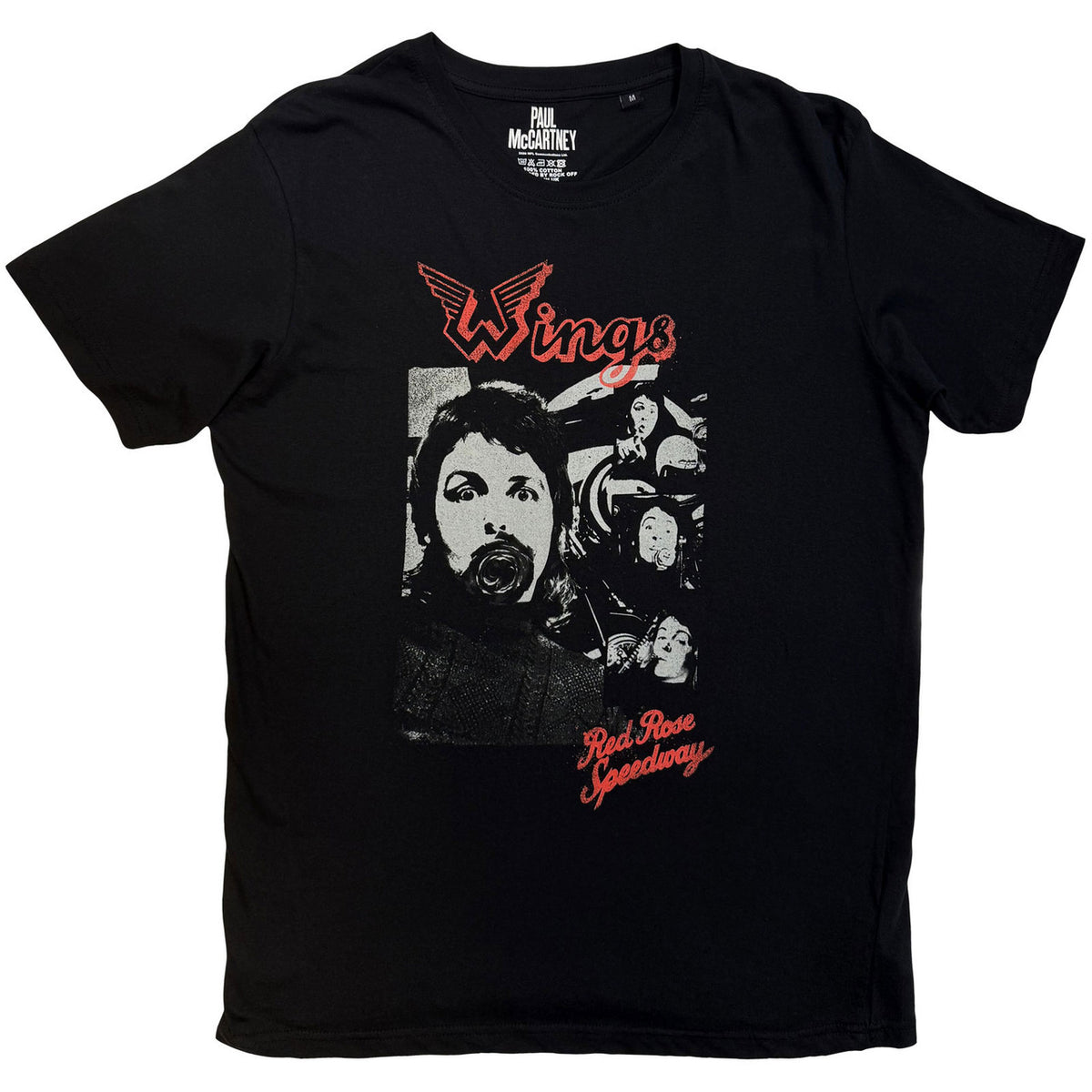 PAUL MCCARTNEY Attractive T-Shirt, Wings Collage