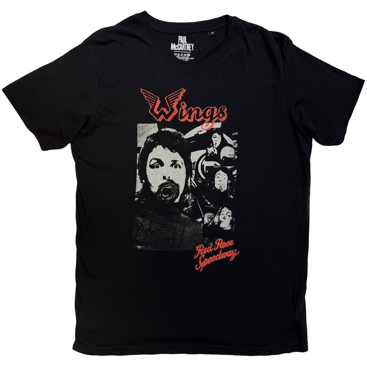 PAUL MCCARTNEY Attractive T-Shirt, Wings Collage