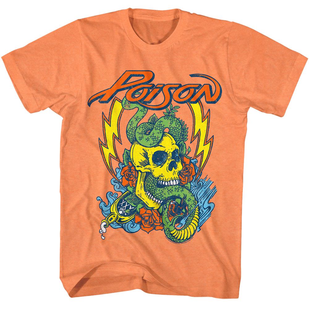 POISON Eye-Catching T-Shirt, Snake Skull