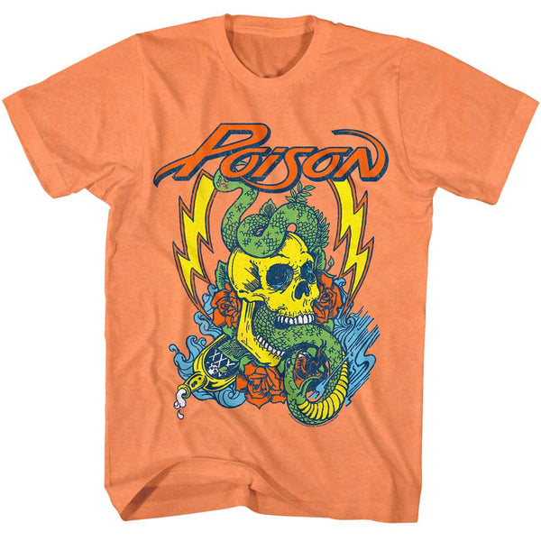 POISON Eye-Catching T-Shirt, Snake Skull