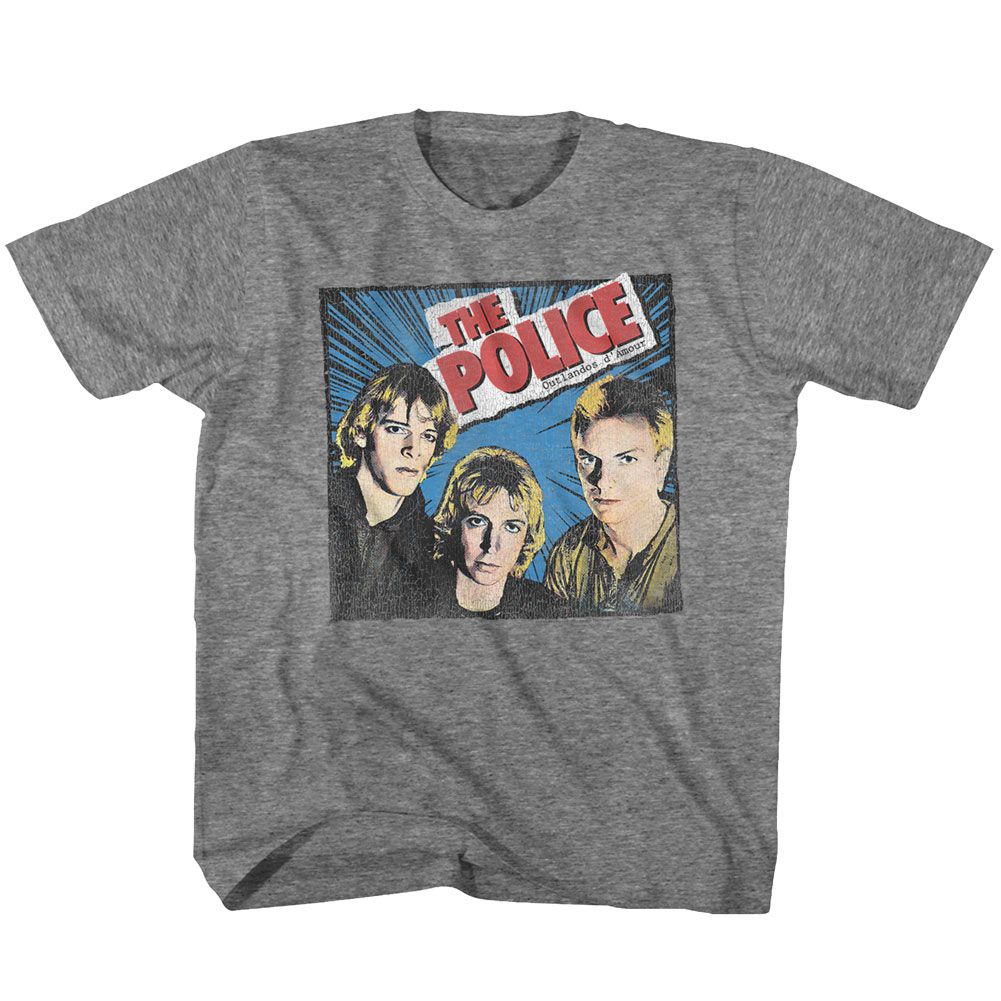 THE POLICE Eye-Catching T-Shirt, COMIC-ISH