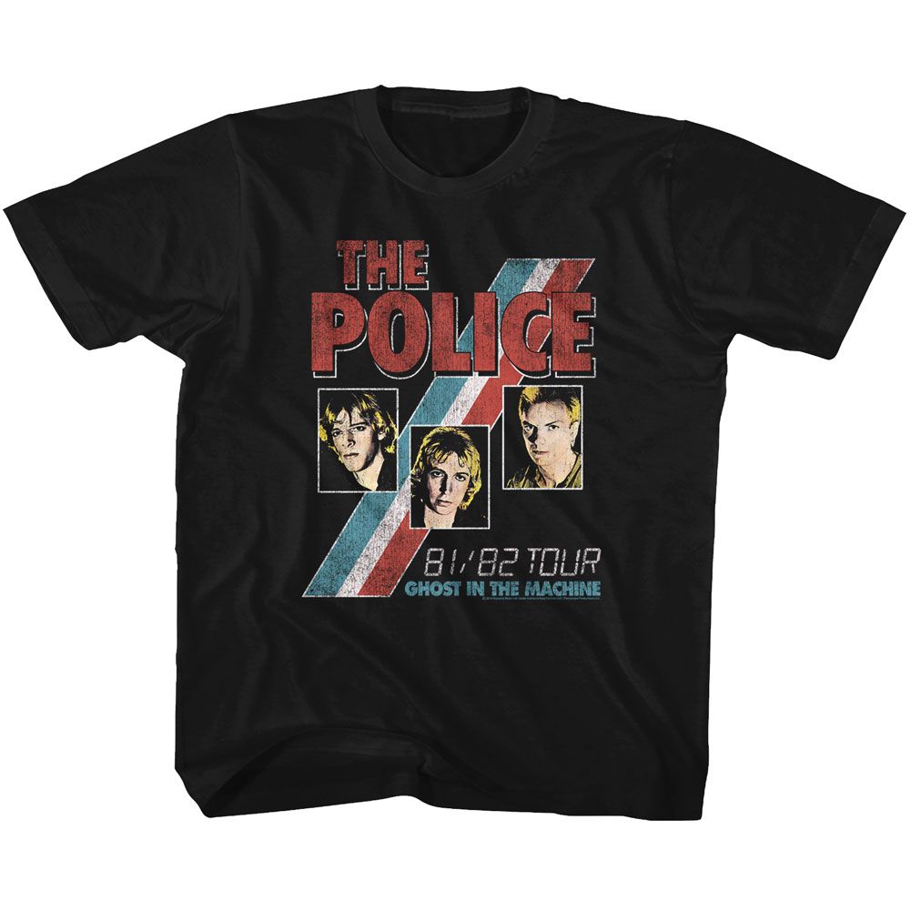 THE POLICE Eye-Catching T-Shirt, GHOST IN THE MACHINE