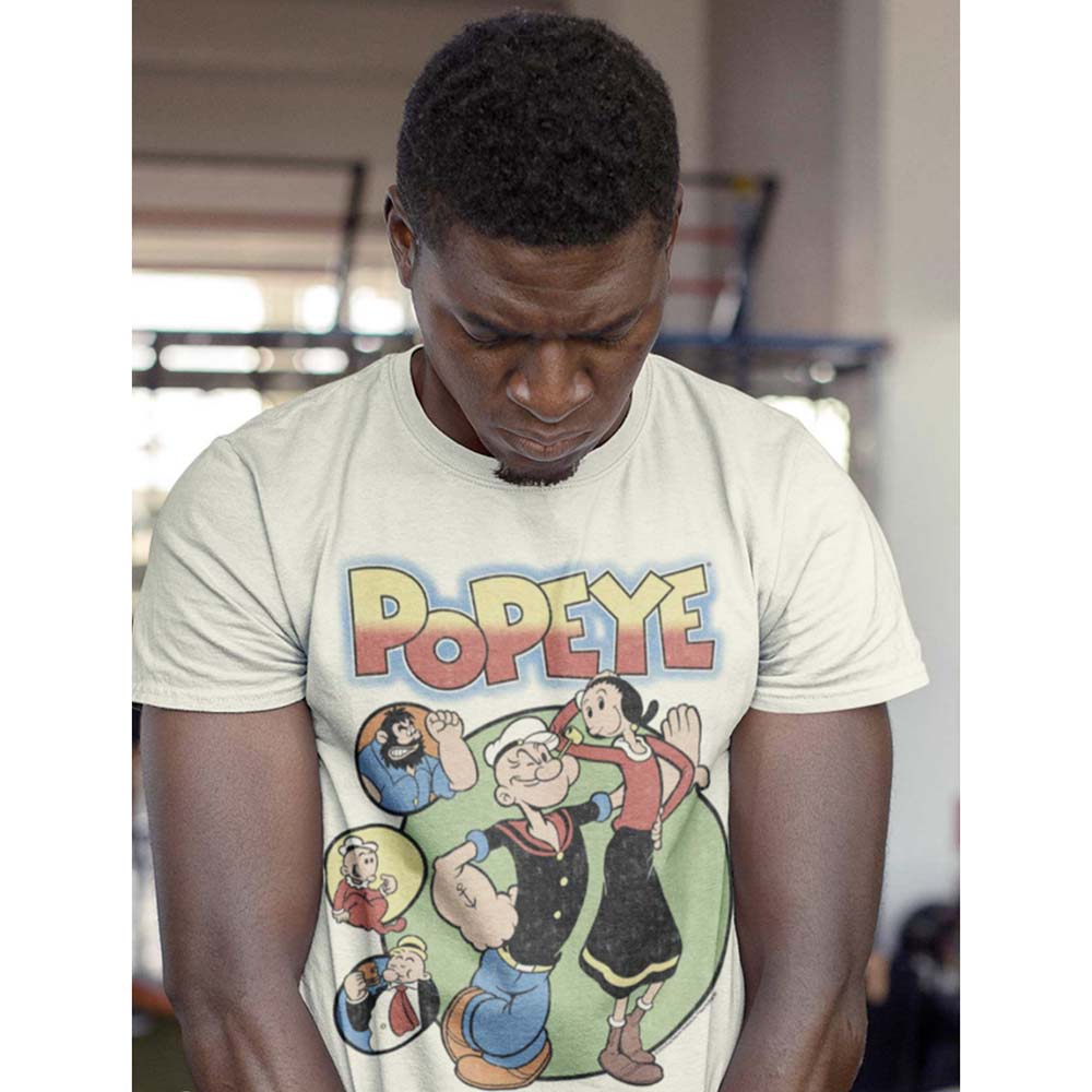 POPEYE Eye-Catching T-Shirt, Circles