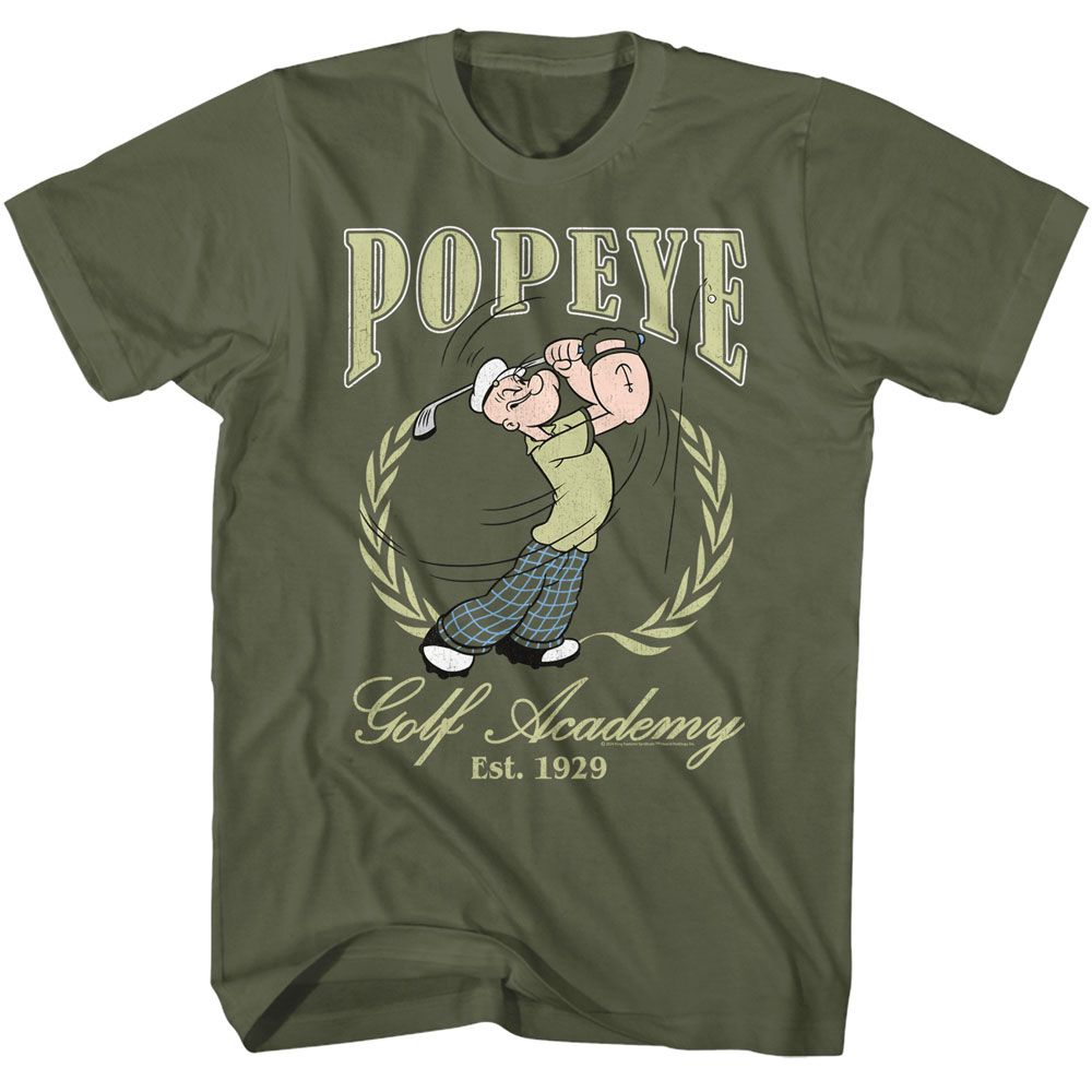 POPEYE Eye-Catching T-Shirt, GOLF ACADEMY