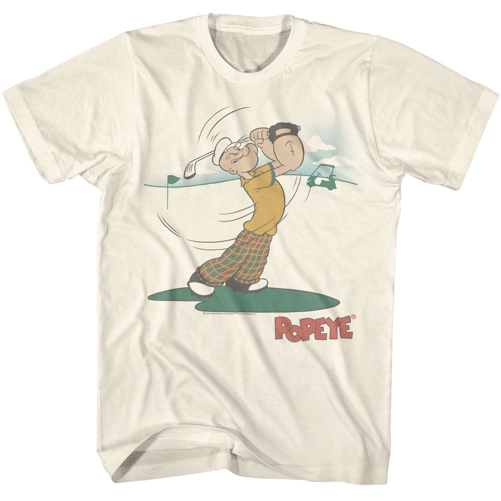 POPEYE Eye-Catching T-Shirt, GOLF SIMPLE