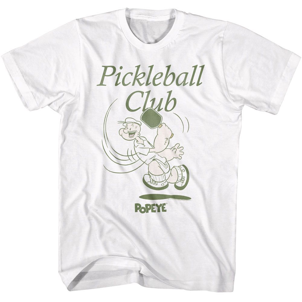 POPEYE Eye-Catching T-Shirt, PICKLEBALL CLUB