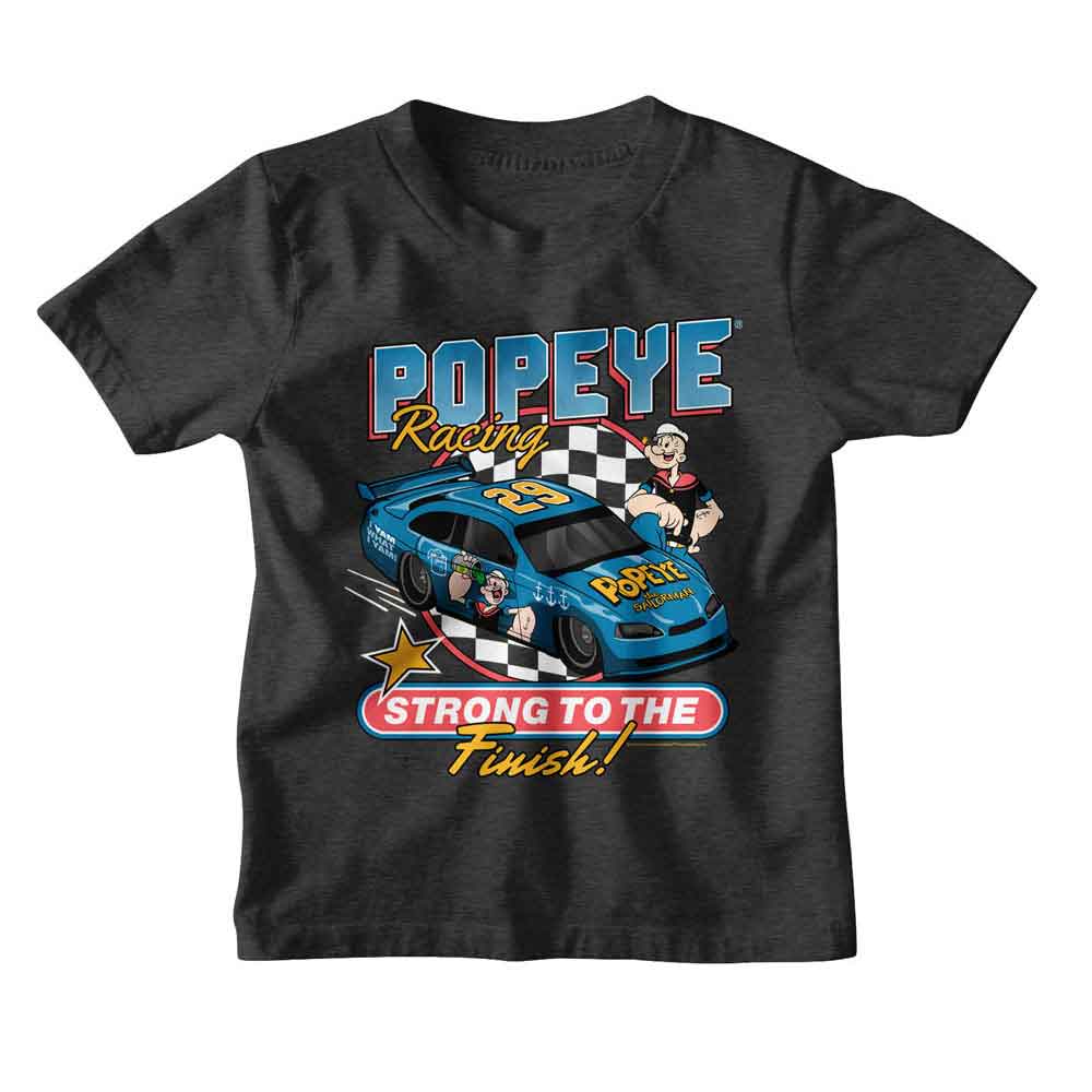 POPEYE Eye-Catching T-Shirt, STRONG TO RACE FINISH