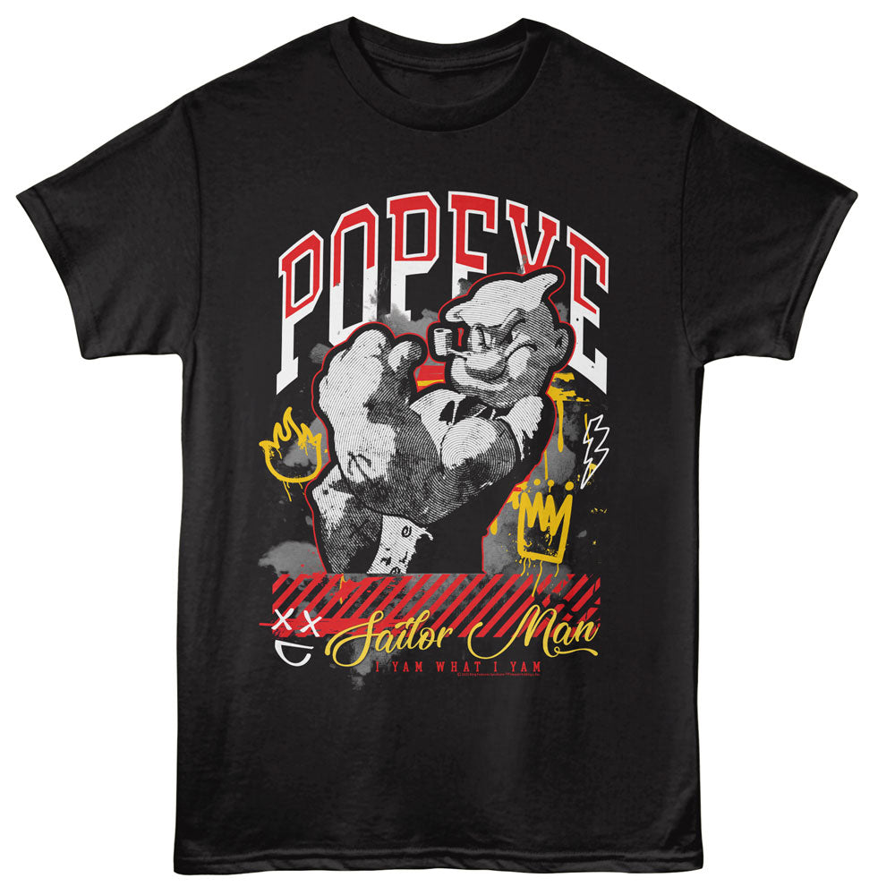 POPEYE T-Shirt, SAILOR MAN GRAFFITI