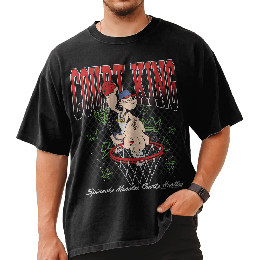POPEYE Oversized T-Shirt, COURT KING