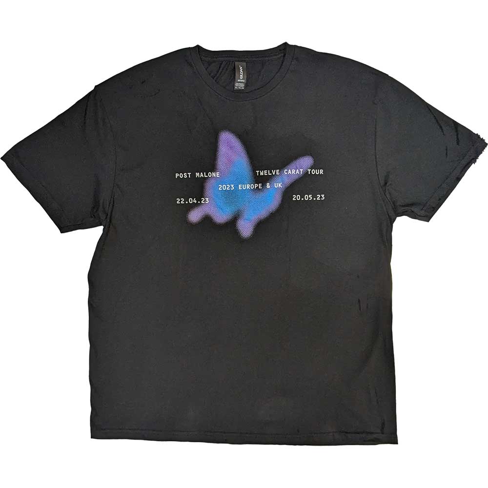 POST MALONE Attractive T-Shirt, Pink Butterfly 2023 Tour