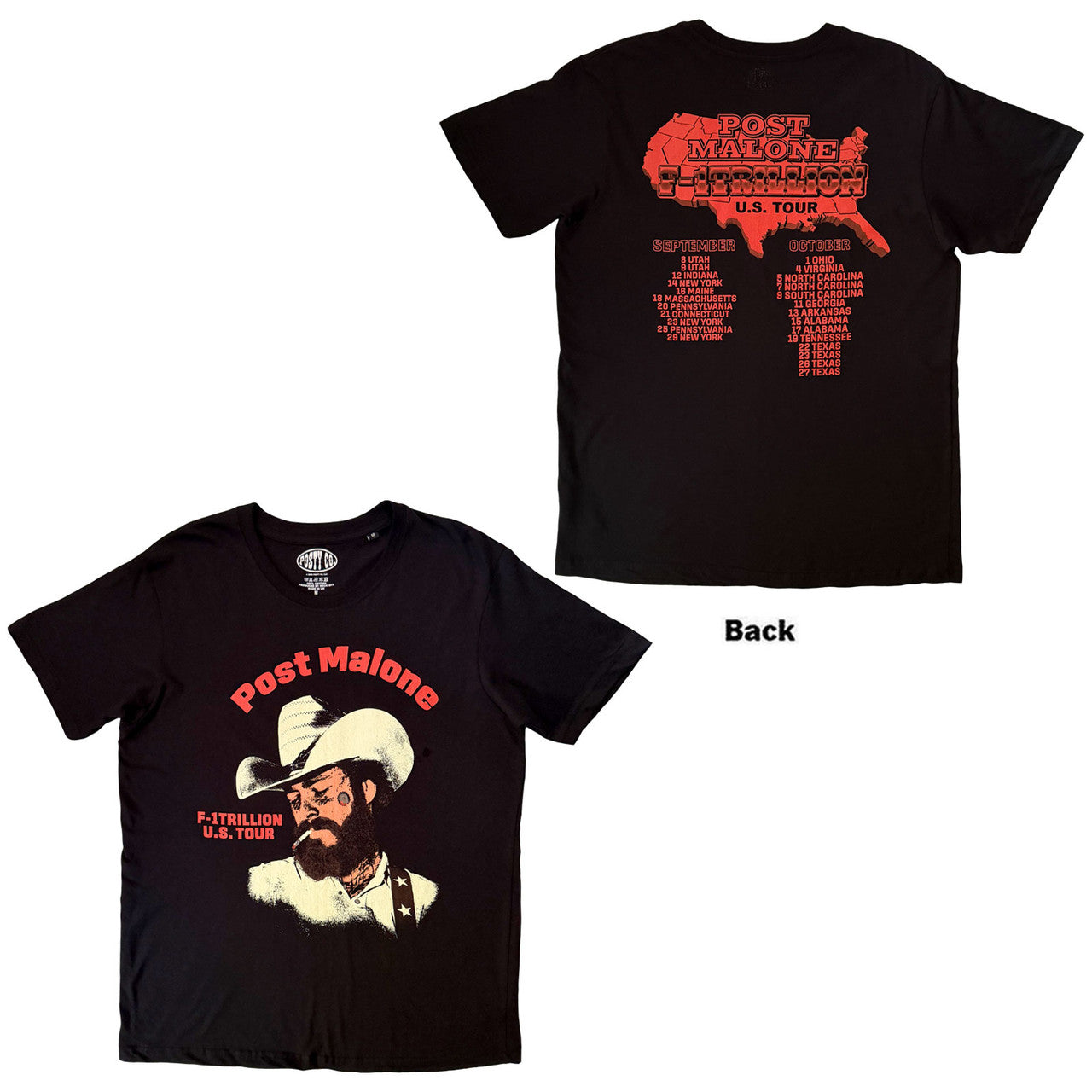 POST MALONE Attractive T-Shirt, U.S. Tour