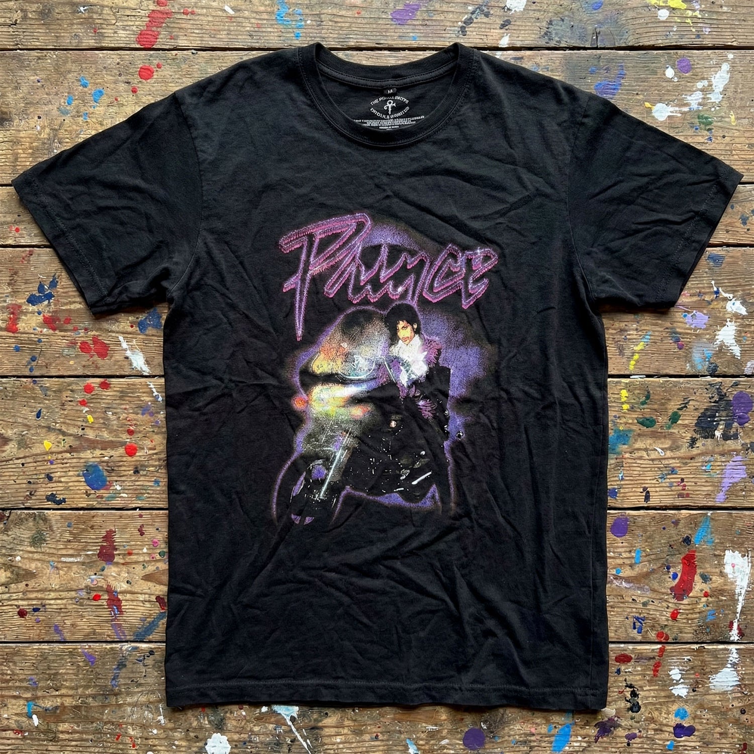 PRINCE Attractive Carbon, Purple Rain Logo Outline