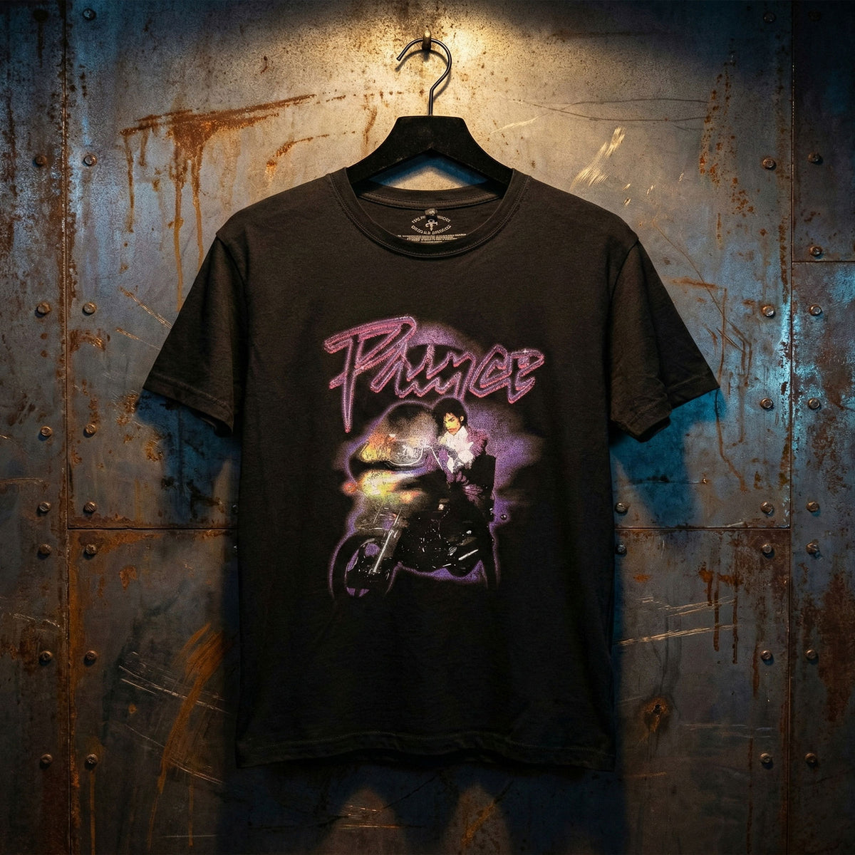 PRINCE Attractive Carbon, Purple Rain Logo Outline