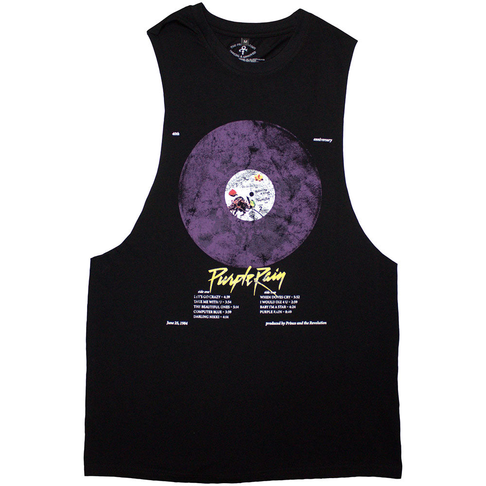 PRINCE Tank Top, Purple Rain Disc