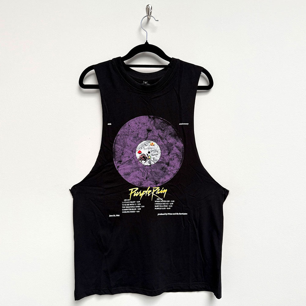 PRINCE Tank Top, Purple Rain Disc