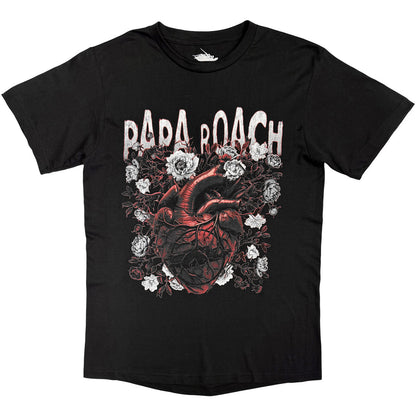 PAPA ROACH Attractive T-Shirt, Heart Flower