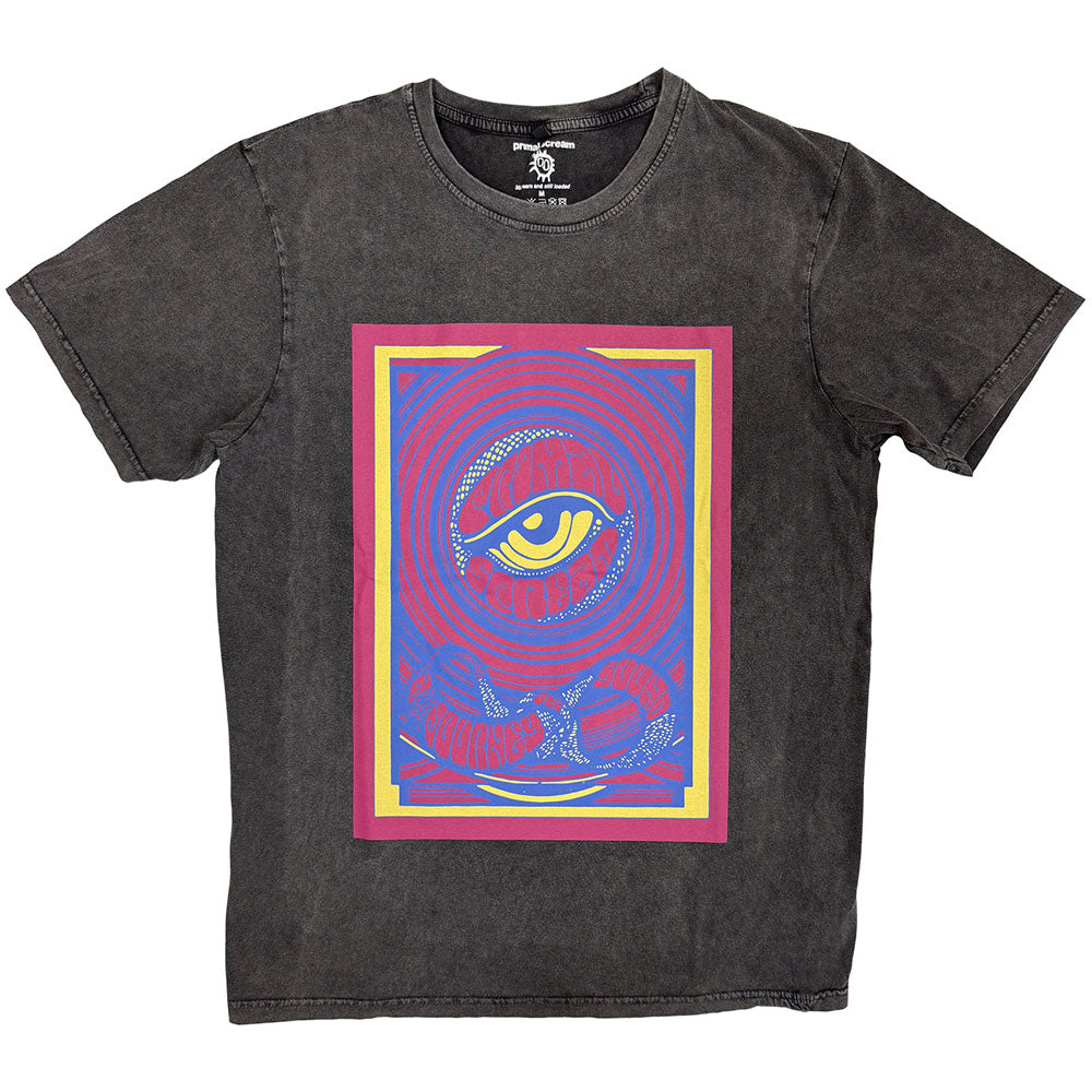 PRIMAL SCREAM Stone Wash T-Shirt, Psychedelic Eye