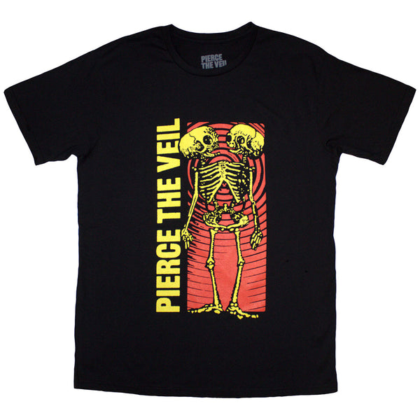 PIERCE THE VEIL Attractive T-Shirt, Wavy Skeleton – Authentic Band