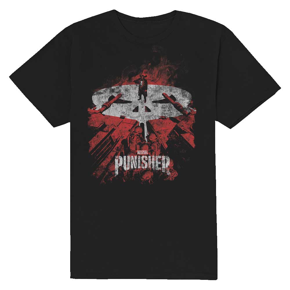 MARVEL COMICS Attractive T-shirt, Punisher Red Tanks