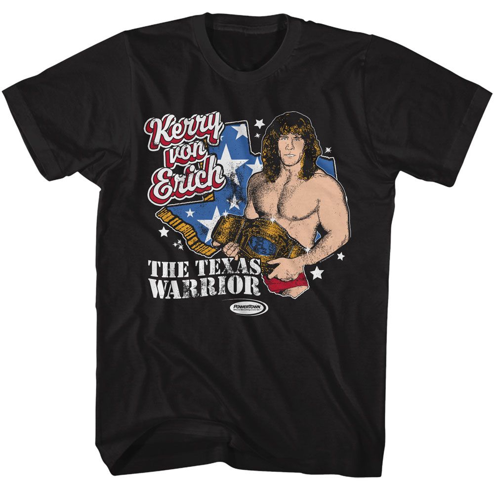 POWERTOWN WRESTLING T-Shirt, Kerry Von Erich Texas