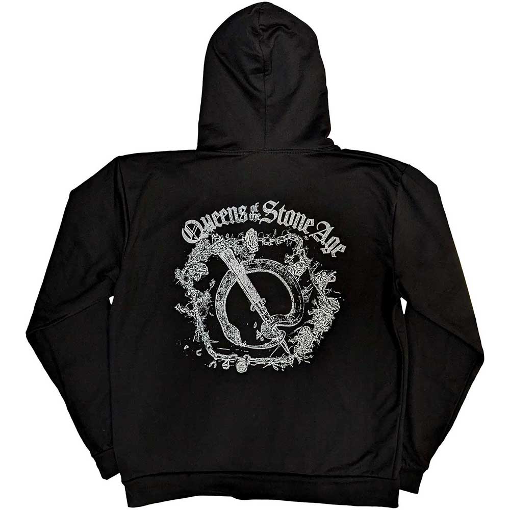 QUEENS OF THE STONE AGE Attractive Hoodie, Floral Chains