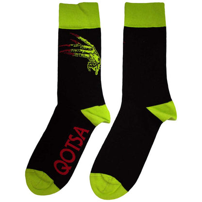 QUEENS OF THE STONE AGE Unisex Ankle Socks, Green Hands