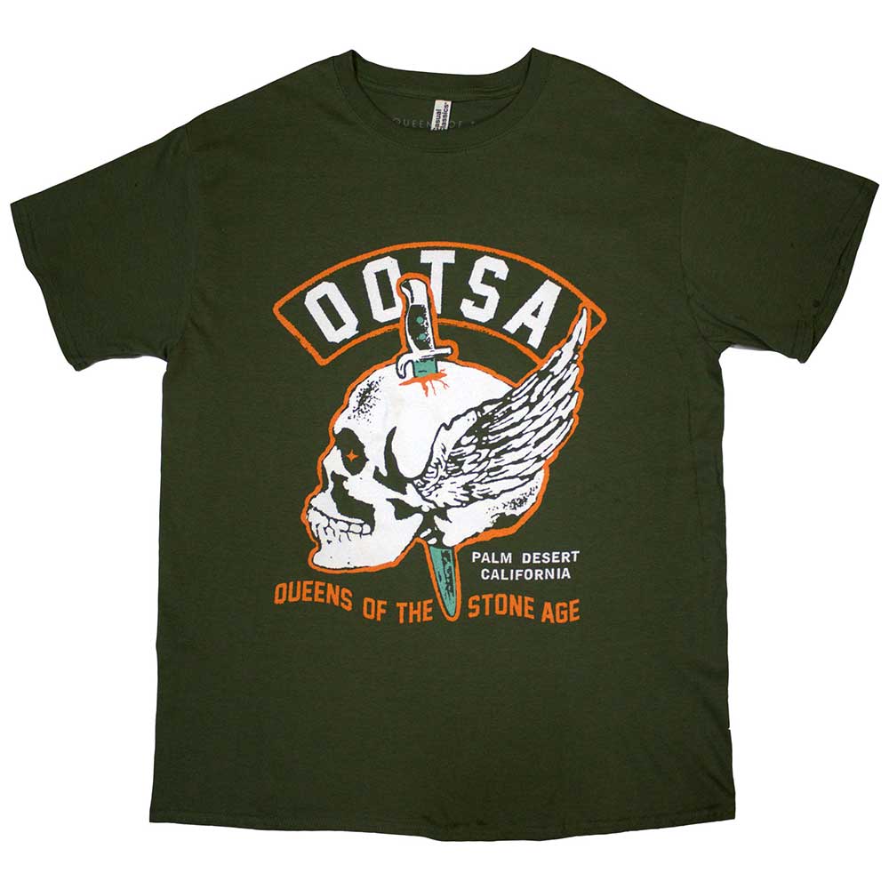 QUEENS OF THE STONE AGE Attractive T-Shirt, Winged Skull