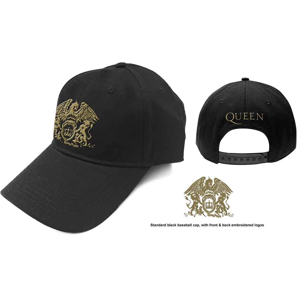 QUEEN Baseball Cap, Gold Classic Crest