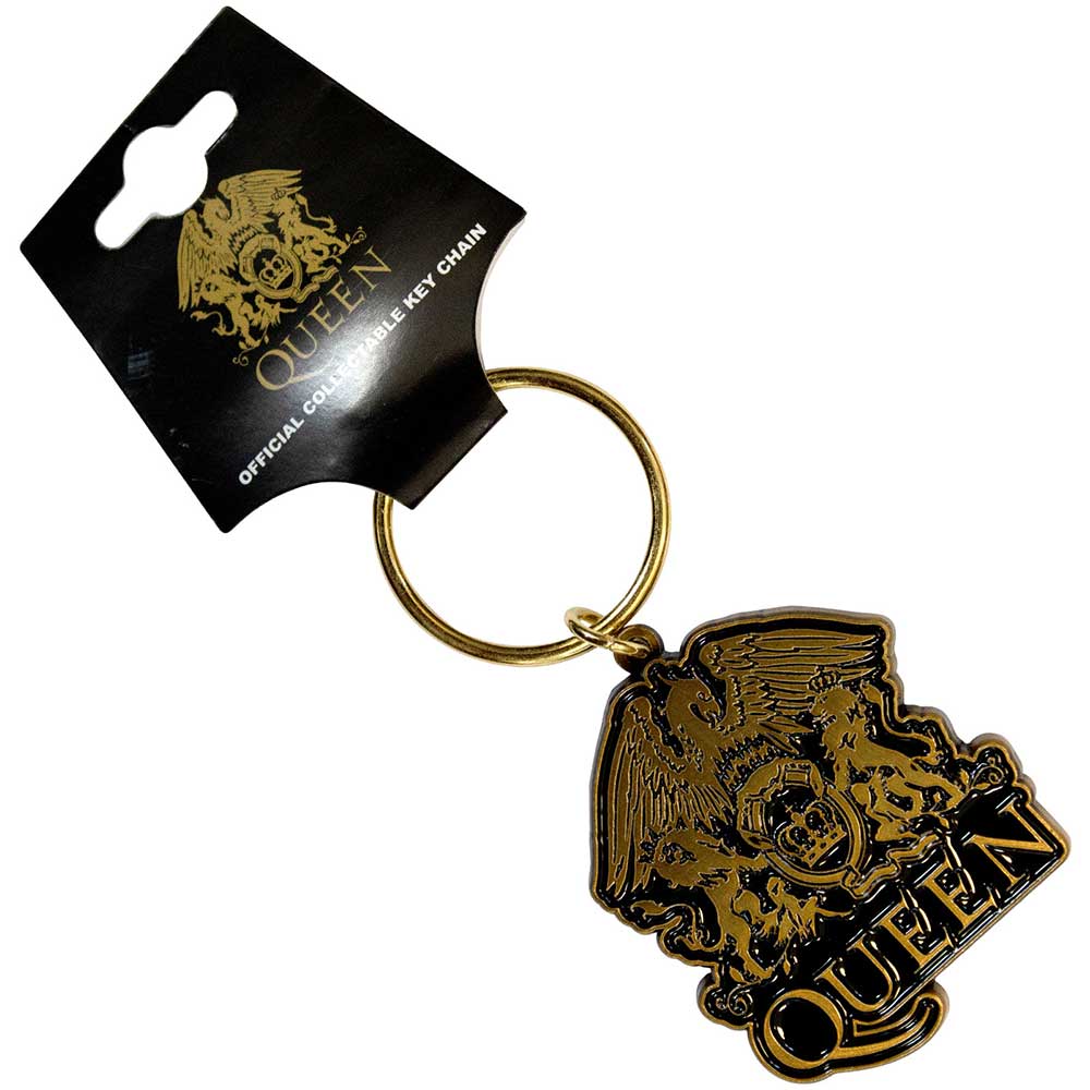 QUEEN Keychain, Gold Crest