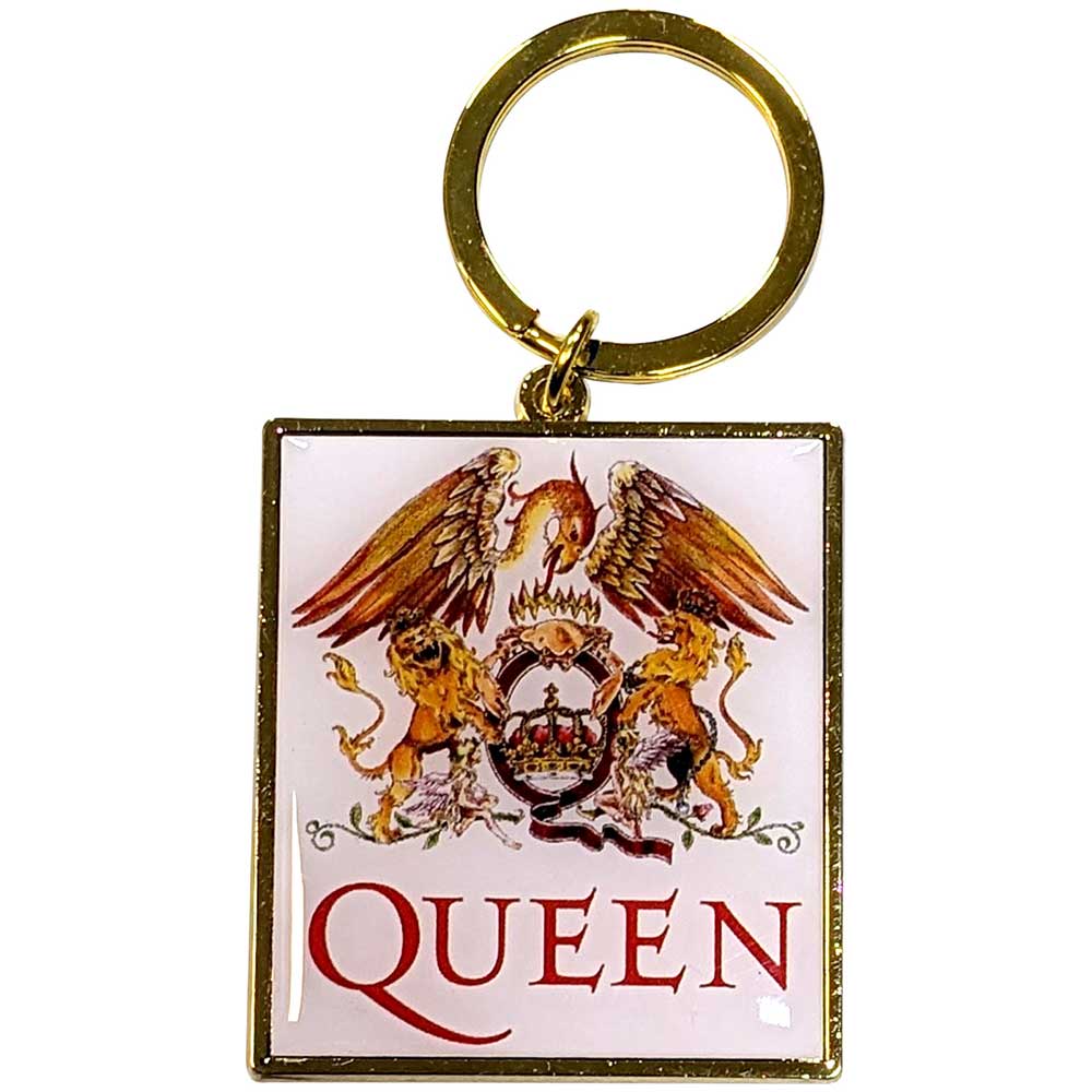 QUEEN Keychain, Classic Crest – Authentic Band Merch