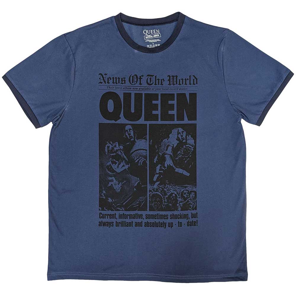 QUEEN Attractive T-shirt, News Of The World 40th Front Page