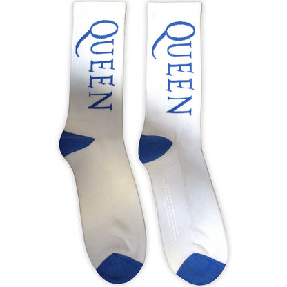 QUEEN Unisex Ankle Socks, Blue Logo