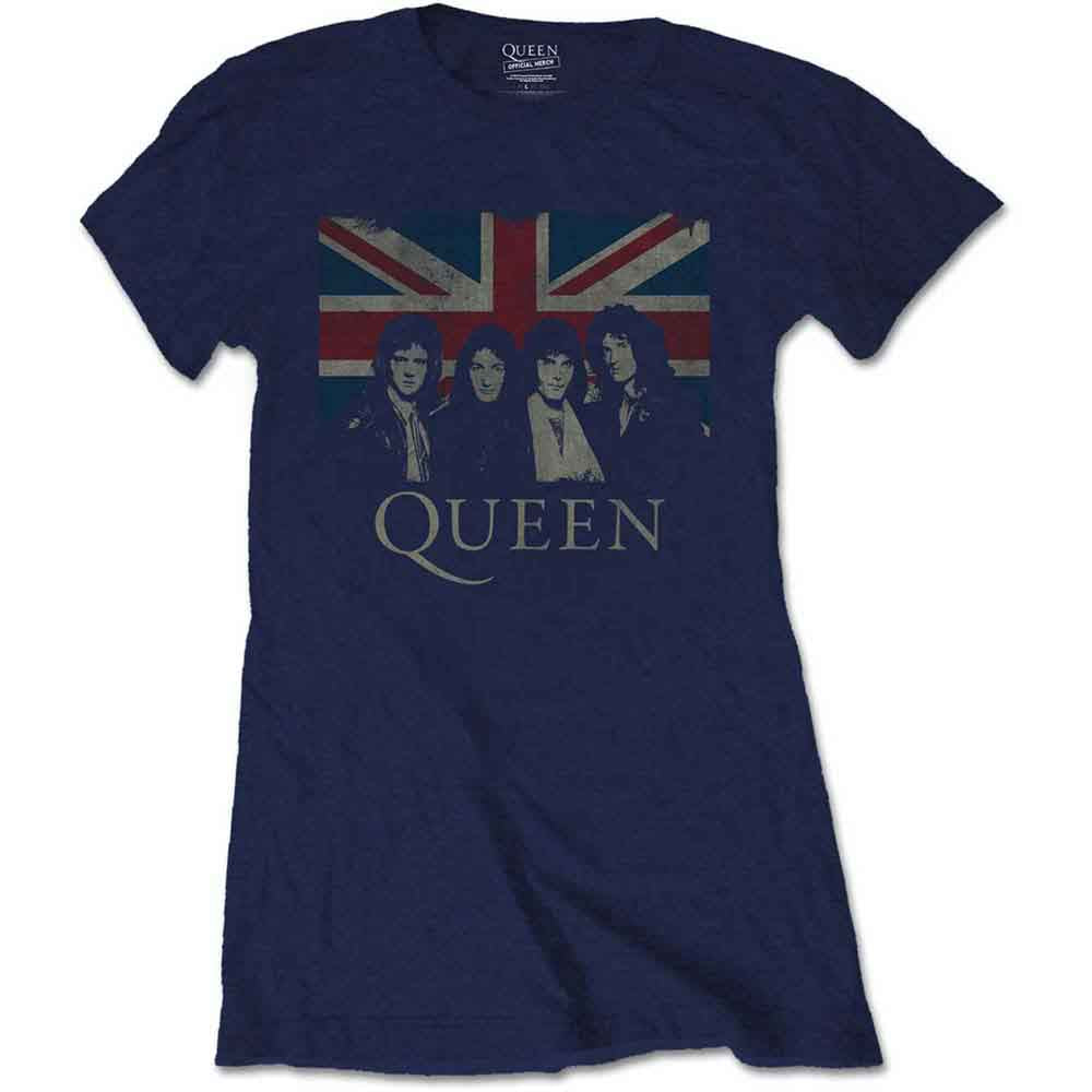 QUEEN Attractive T-Shirt, Vintage Union Jack