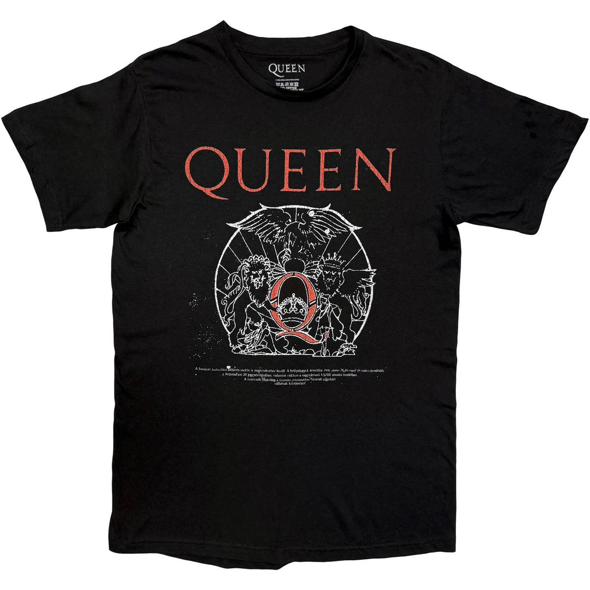 QUEEN Attractive T-Shirt, Budapest Iconic Poster Crest