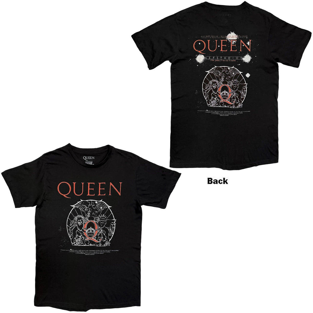 QUEEN Attractive T-Shirt, Budapest Iconic Poster Crest