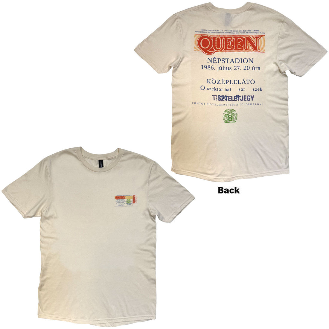 QUEEN Budapest Ticket T-Shirt