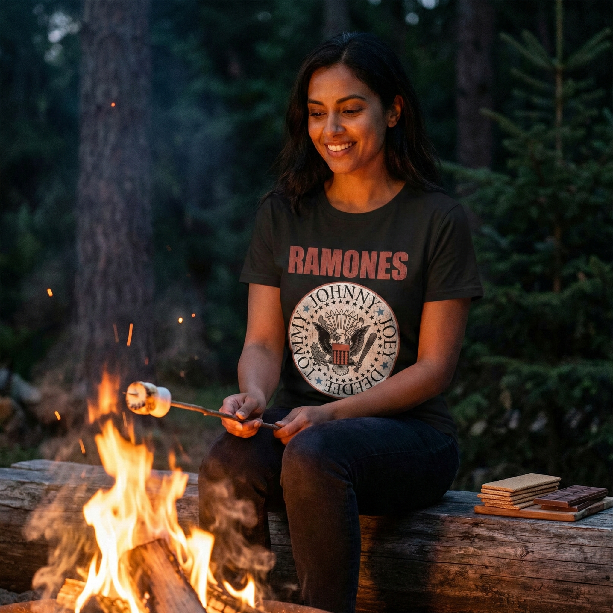 RAMONES Carbon T-Shirt, Hey Ho