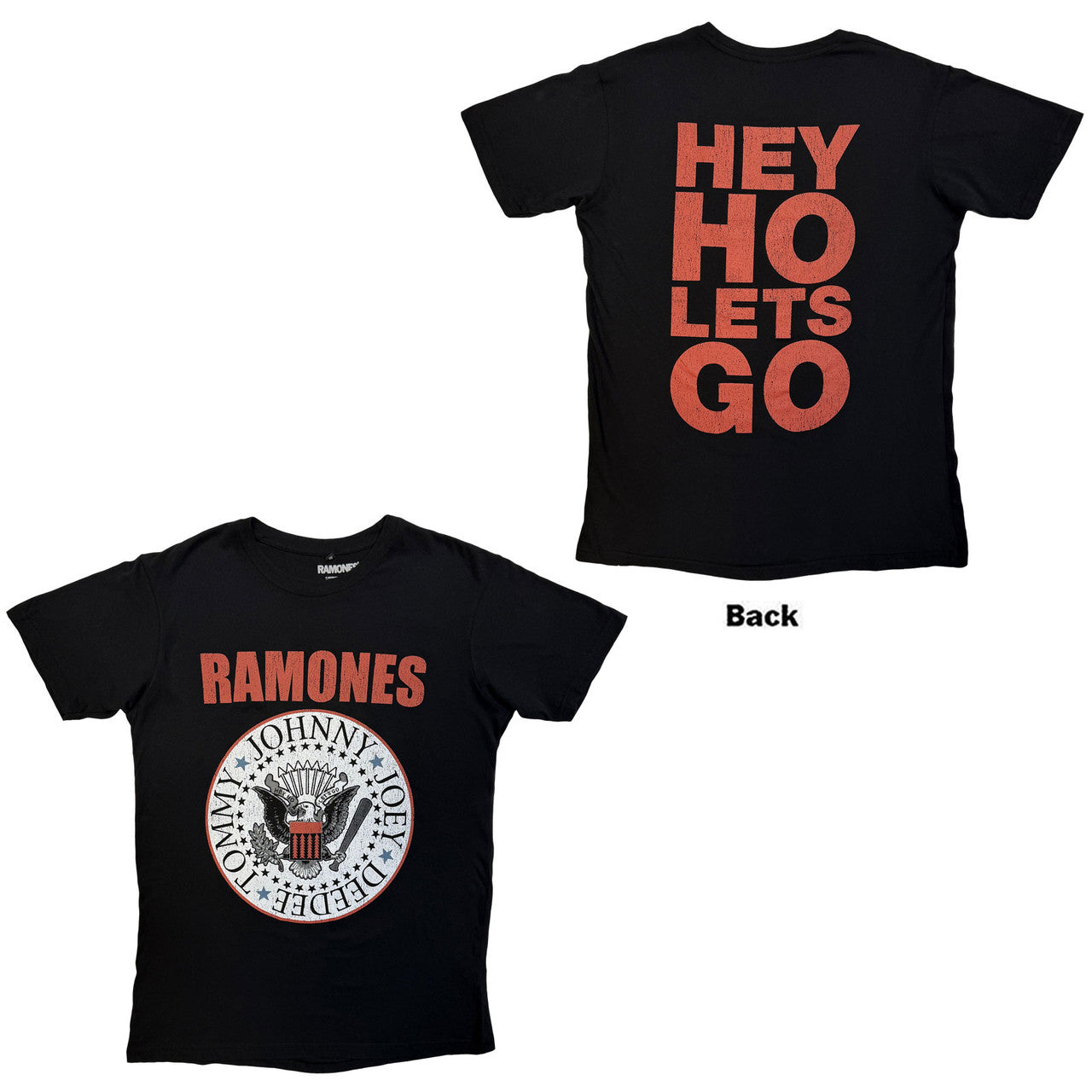 RAMONES Carbon T-Shirt, Hey Ho