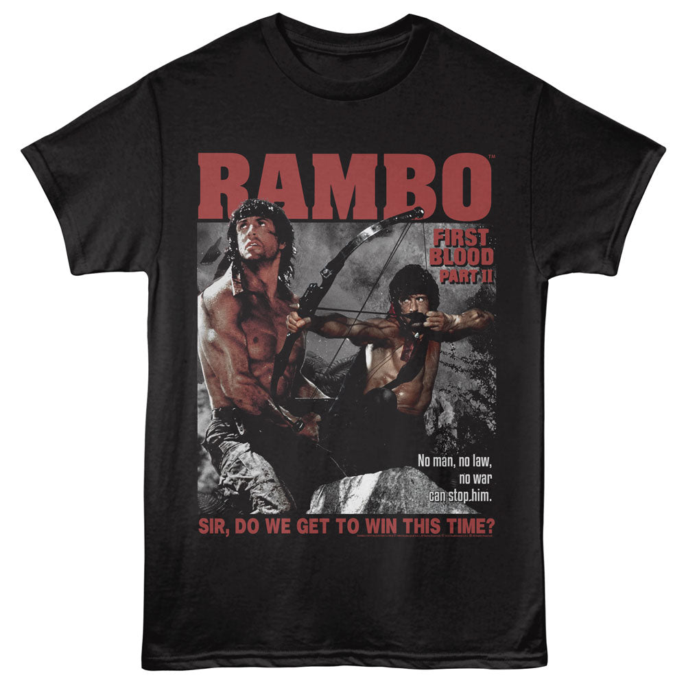 RAMBO Eye-Catching T-Shirt, WIN THIS TIME