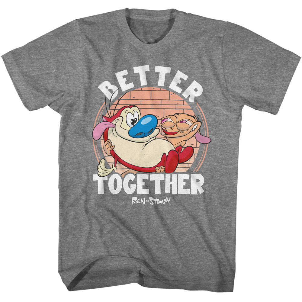 REN AND STIMPY Eye-Catching T-Shirt, BETTER TOGETHER