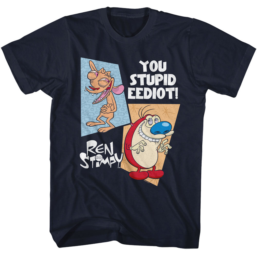 REN AND STIMPY Eye-Catching T-Shirt, EEDIOT