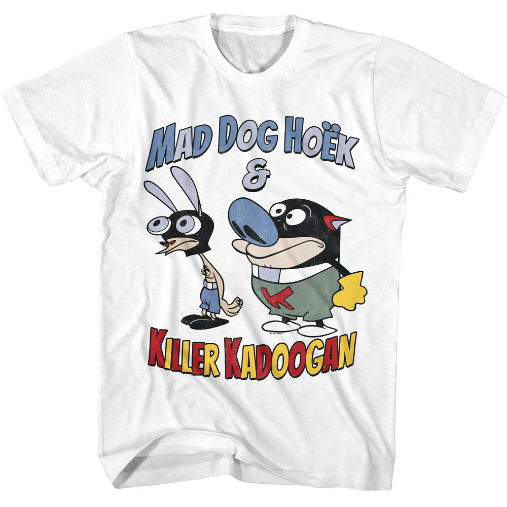 REN AND STIMPY Eye-Catching T-Shirt, MAD DOG HOEK