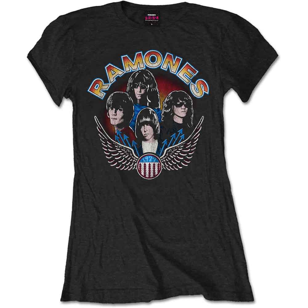 RAMONES Attractive T-Shirt, Vintage Wings Photo