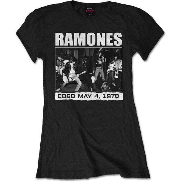 RAMONES Attractive T-Shirt for Ladies, Cbgb 1978