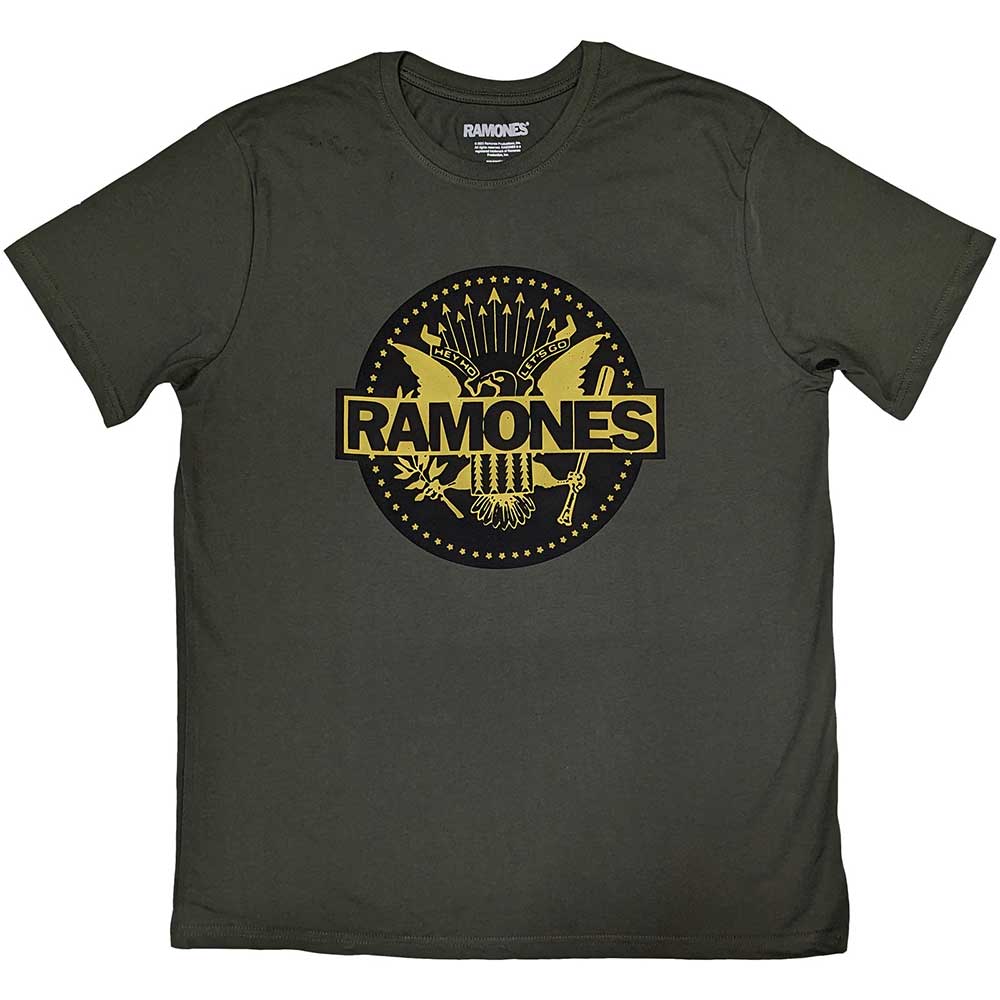 RAMONES Attractive T-shirt, Gold Seal