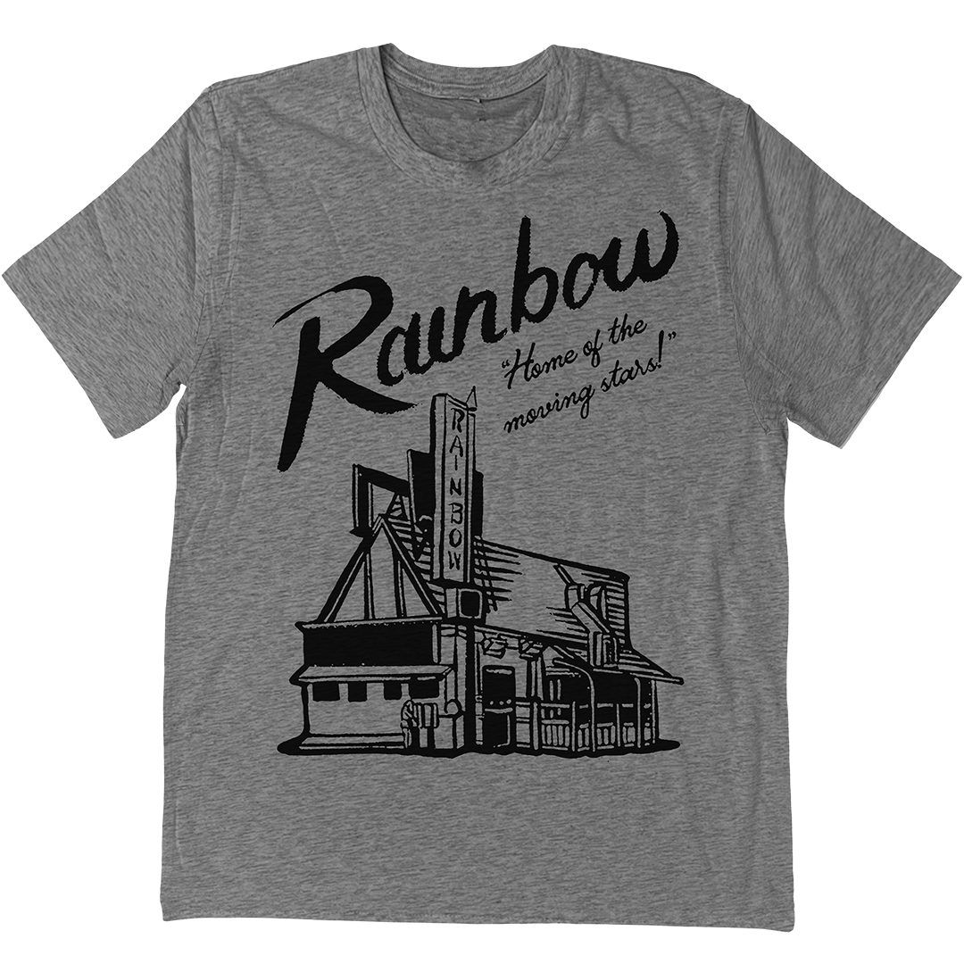 Rainbow Bar &amp; Grill Moving Stars T-Shirt in Heather Grey