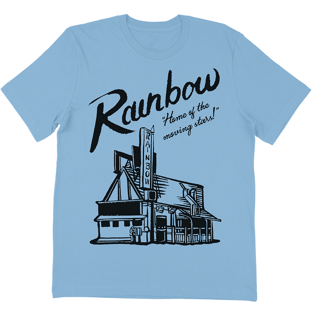 Rainbow Bar &amp; Grill Moving Stars T-Shirt in Light Blue