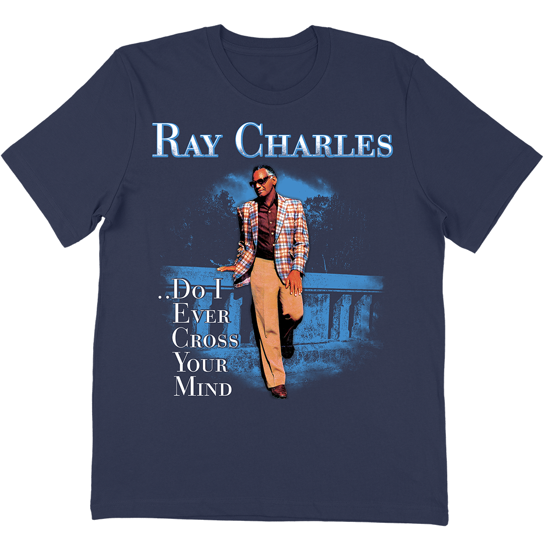 Ray Charles &quot;Cross Your Mind&quot; T-Shirt In Navy